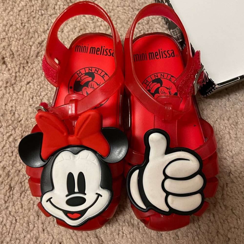 Mini Melissa Disney Minnie Sandals toddler size 9